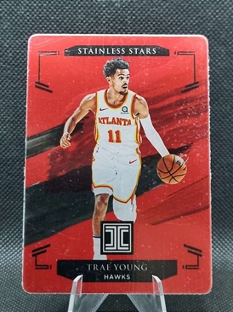 Panini Impeccable Stainless Stars Red 2021-22 TRAE YOUNG