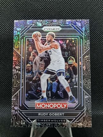 Panini Prizm Monopoly Black Classic Icons 2022-23 RUDY GOBERT