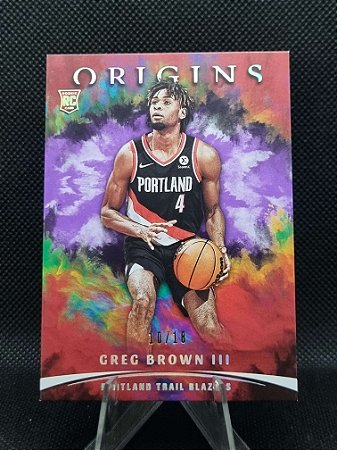 Panini Origins Basketball Purple FOTL 2021-22 GREG BROWN III 10/18