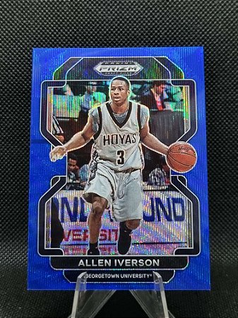 Panini Prizm Draft Picks Blue Wave 2022 ALLEN IVERSON 177/249
