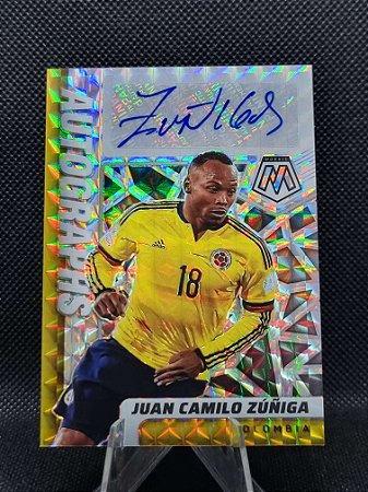 Panini Mosaic Road To World Cup Autographs Prizm 2021-22 JUAN CAMILO ZÚÑIGA