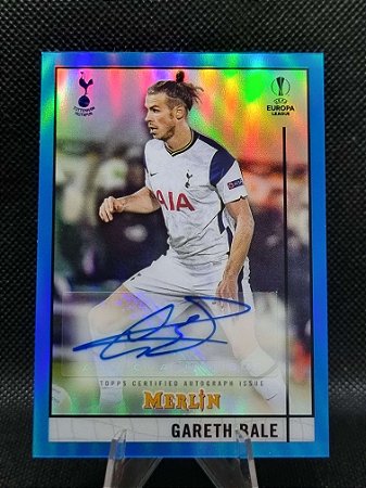 Topps Merlin Autograph Variation Blue 2020-21 GARETH BALE 19/75