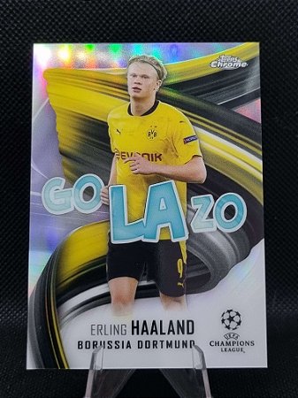 Topps Chrome UEFA Champions League Golazo 2020-21 ERLING HAALAND