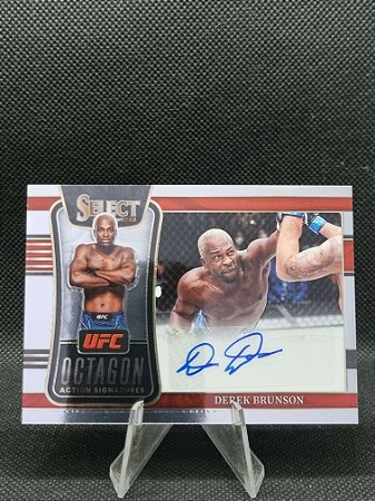Panini Select UFC Octagon Action Signatures 2022 DEREK BRUNSON