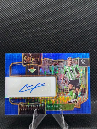Panini Select Pitchside Signatures Blue Pulsar Prizm 2022-23 LUIZ FELIPE