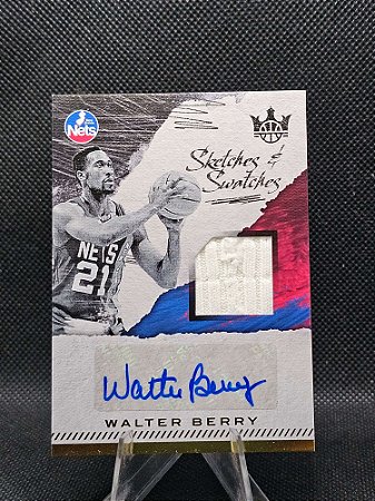 Panini Court Kings Sketches & Swatches 2017-18 WALTER BERRY #/282