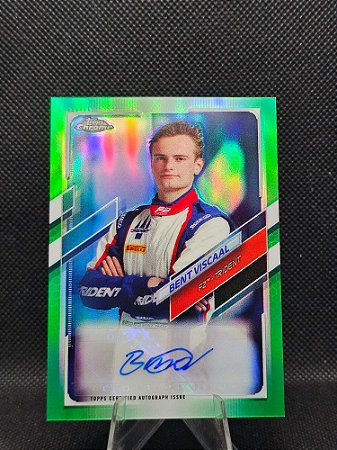 Topps Chrome F1 Autograph Green Refractor 2021 BENT VISCAAL #/99