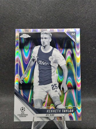 Topps Chrome UEFA Champions League Black & White Ray Wave 2021-22 KENNETH TAYLOR