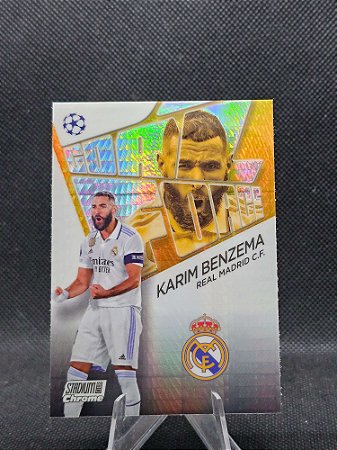 Topps Stadium Chrome UEFA Goal Force Prism Refractor 2022-23 KARIM BENZEMA #/199