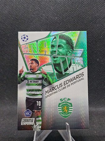 Topps Stadium Chrome UEFA Goal Force Prism Refractor 2022-23 MARCUS EDWARDS #/199