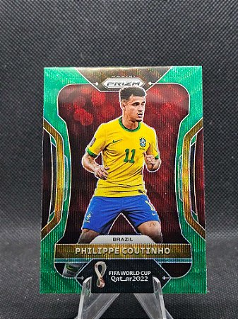 Panini Prizm World Cup Green Wave 2022 PHILIPPE COUTINHO