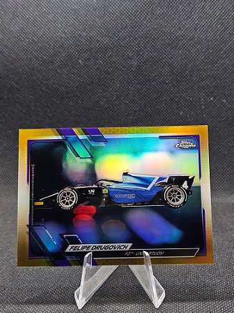 Topps Chrome F1 F2 Cars Gold/Purple Refractor 2021 FELIPE DRUGOVICH