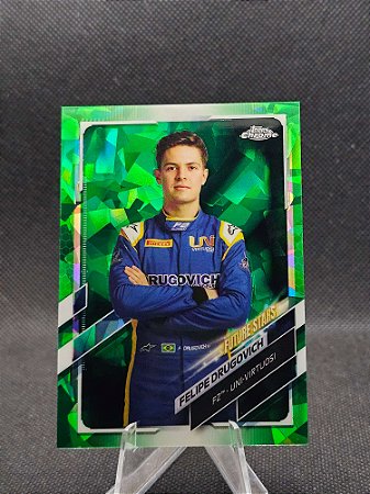 Topps Chrome Sapphire F1 Future Stars Green 2021 FELIPE DRUGOVICH #/75
