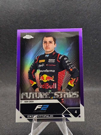 Topps Chrome F1 Future Stars Purple Refractor 2023 ENZO FITTIPALDI #/399
