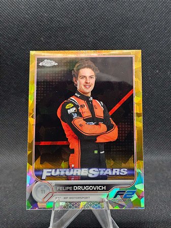 Topps Chrome F1 Sapphire Future Stars Gold 2022 FELIPE DRUGOVICH #/50