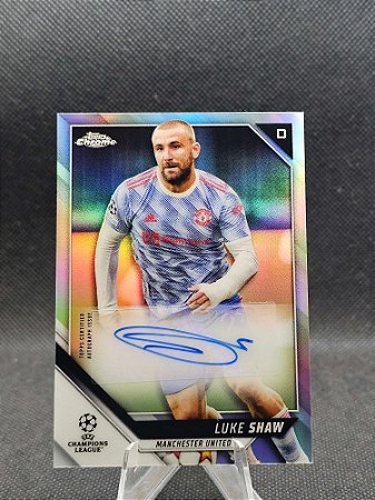 Topps Chrome UEFA Champions League Autograph Refractor 2021-22 LUKE SHAW