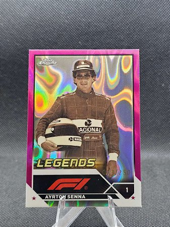 Topps Chrome F1 Legends Fuchsia Lava Refractor 2023 AYRTON SENNA #/250