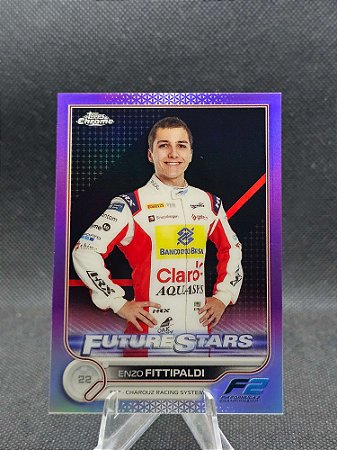 Topps Chrome F1 Future Stars Purple Refractor 2022 ENZO FITTIPALDI #/399