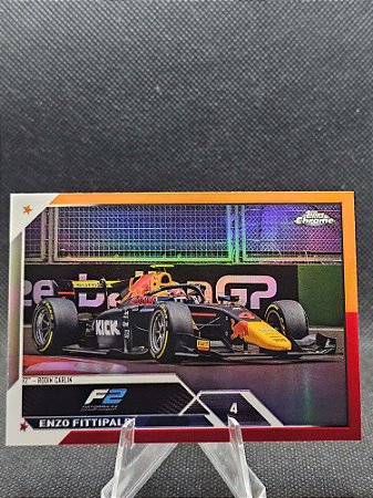 Topps Chrome F1 F2 Cards Orange Red Refractor 2023 ENZO FITTIPALDI