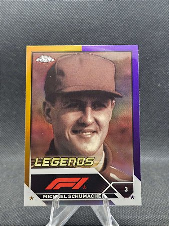 Topps Chrome F1 Legends Orange/Purple Refractor 2023 MICHAEL SCHUMACHER