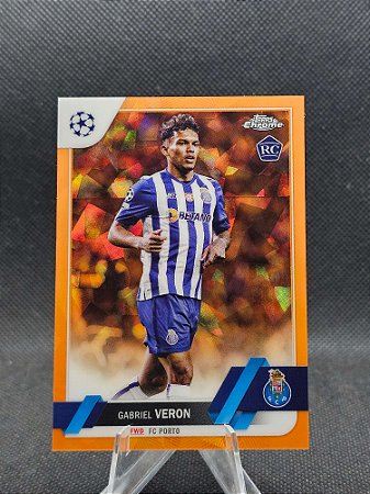Topps Chrome UEFA Champions League Sapphire Orange 2022-23 GABRIEL VERON #/50