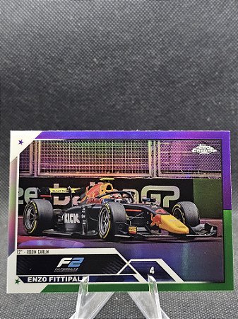 Topps Chrome F1 F2 Cards Purple/Green Refractor 2023 ENZO FITTIPALDI