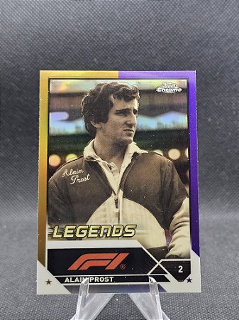 Topps Chrome F1 Legends Gold/Purple Refractor 2023 ALAIN PROST