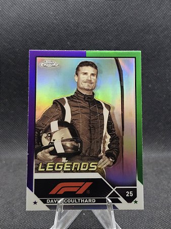 Topps Chrome F1 Legends Purple/Green Refractor 2023 DAVID COULTHARD