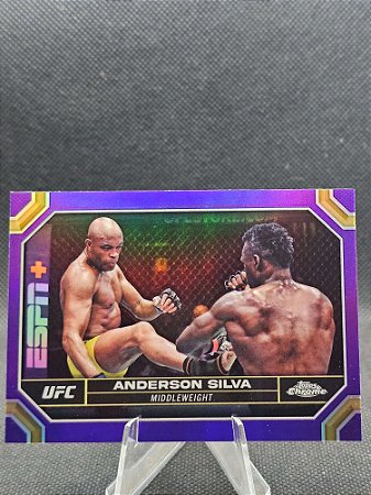 Topps Chrome UFC Purple Refractor 2024 ANDERSON SILVA