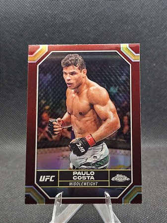 Topps Chrome UFC Magenta Refractor 2024 PAULO COSTA