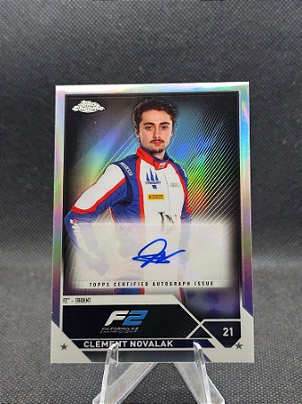 Topps Chrome F1 Autograph Refractor 2023 CLÉMENT NOVALAK