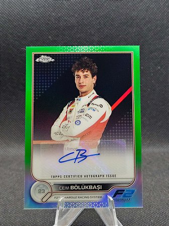 Topps Chrome F1 Autograph Green Refractor 2022 CEM BÖLÜKBASI #/99