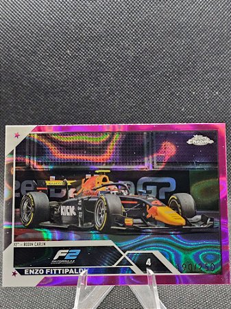 Topps Chrome F1 F2 Cards Fuchsia Lava Refractor 2023 ENZO FITTIPALDI #/250