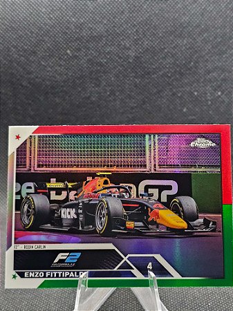Topps Chrome F1 F2 Cards Red & Green 2023 ENZO FITTIPALDI
