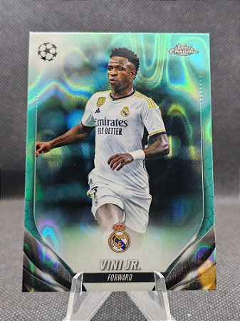 Topps Chrome UEFA Club Competitions Aqua Lava 2023-24 VINI JR