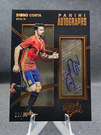 Panini Black Gold Autograph Cooper 2016-17 DIEGO COSTA #/35