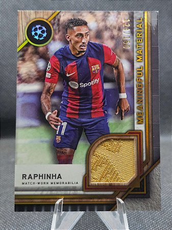 Topps Museum UEFA Meaningful Material Citrine 2023-24 RAPHINHA #/150