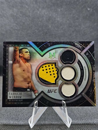 Topps Museum UFC Primary Pieces Quad Relic 2018 FABRICIO WERDUM #/25