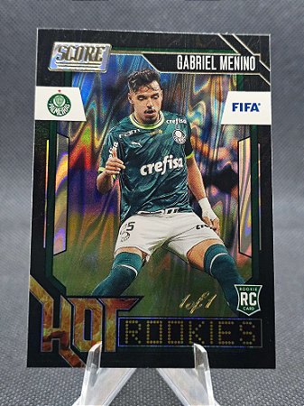 Panini Score FIFA Hot Rookies Black Swirl 2023-24 GABRIEL MENINO 1/1