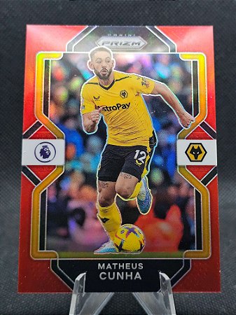 Panini Prizm Premier League Red Prizm 2022-23 MATHEUS CUNHA #/99