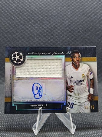 Topps Museum UEFA Autograph Jumbo Relic 2020-21 VINICIUS JR #/75