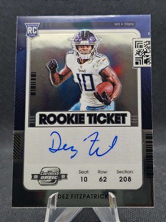 Panini Contenders Football Rookie Ticket Autograph 2021 DEZ FITZPATRICK