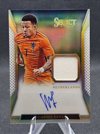 Panini Select Jersey Autograph White 2016-17 MEMPHIS DEPAY #/99