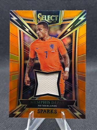 Panini Select Sparks Orange 2017-18 MEMPHIS DEPAY #/75