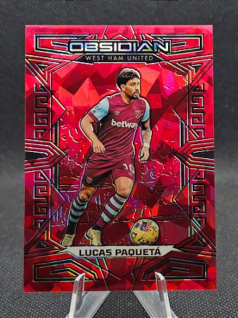 Panini Obsidian Red Flood 2023-24 LUCAS PAQUETÁ #/30