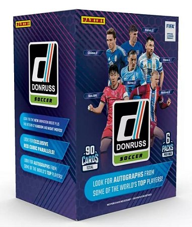 [Lacrado] Donruss 2024-25 Futebol - Blaster box com 90 cards