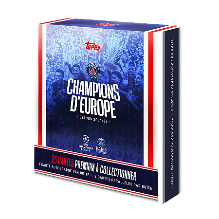 [Break 2264] Paris Saint-Germain: Champions d’Europe 2025 -  Hobby Box - Auto Garantido! Escolha seu jogador