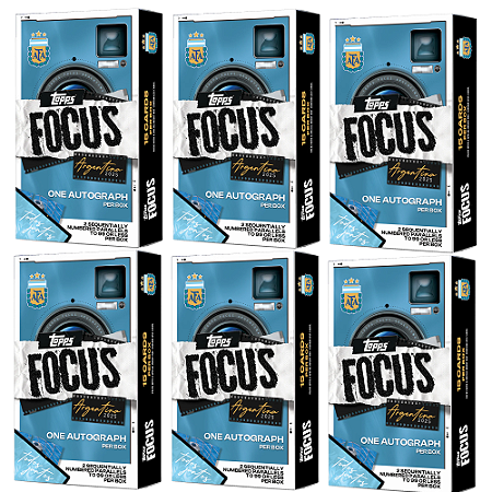 [Break 2278] 6x Topps Focus Argentina 2025 - 6 autos e 12 numeradas garantidas! Escolha seu jogador + 1 sorteado