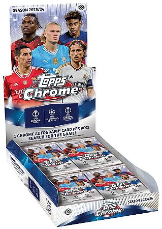 [Lacrado] Topps Chrome UEFA 23/24 - Hobby Box - 1 Auto Garantido