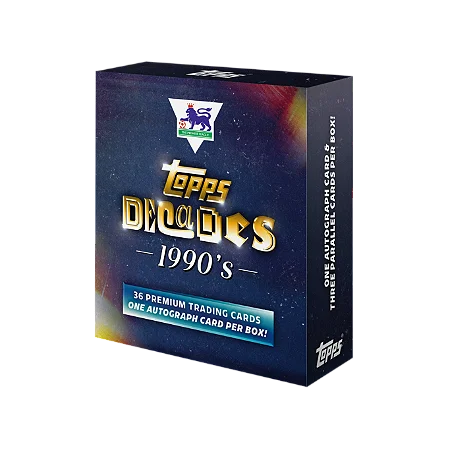 [Break 2428] Topps Decades Premier League – 90’s Edition - Hobby Box - escolha seu time